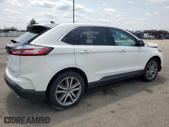 2022 Ford Edge Titanium with VIN 2FMPK4K92NBA96324, listed as a Copart auction lot 60516385 with Not provided miles and Salvage title. Bid and sale history available at DreamBid. Image 3.