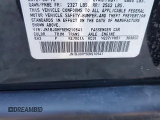 2014 Infiniti QX50 Journey with VIN JN1BJ0HP5EM210541, listed as a Copart auction lot 72334234 with 108,346 mi miles and Salvage Title. Bid and sale history available at carsss.com. Image 13.