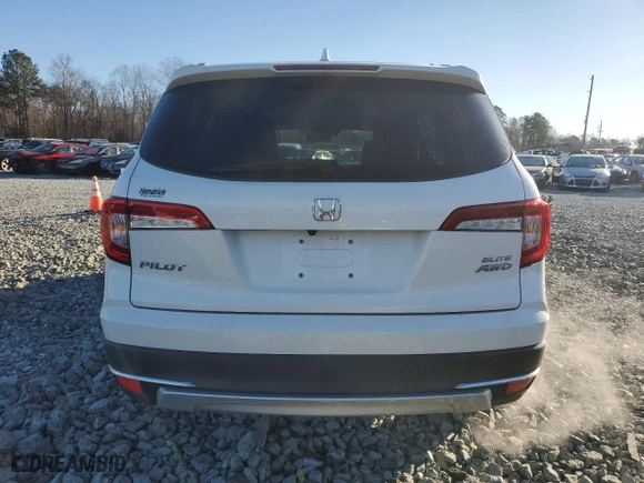 2021 Honda Pilot Elite with VIN 5FNYF6H08MB042061, listed as a Copart auction lot 89268765 with 65,199 mi miles and Salvage Title. Bid and sale history available at carsss.com. Image 6.