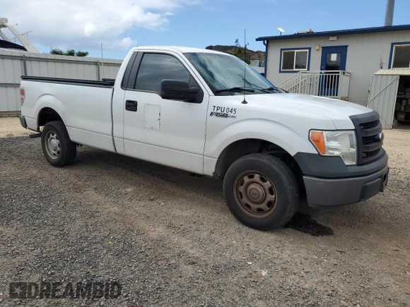 2014 Ford F-150 XL with VIN 1FTMF1CM8EKF55066, listed as a Copart auction lot 55259635 with 117,225 mi miles and Clean title. Bid and sale history available at DreamBid. Image 4.