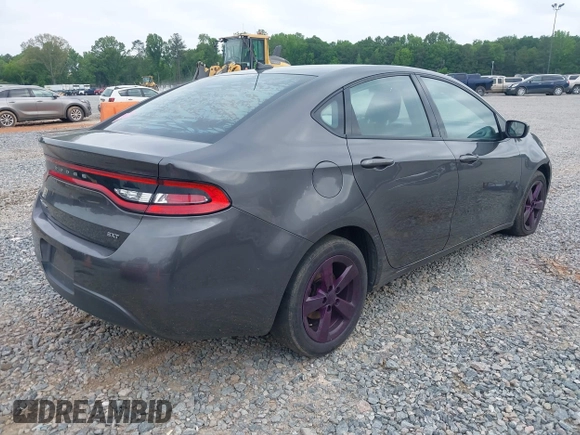 2015 Dodge Dart SXT with VIN 1C3CDFBBXFD285945, listed as a IAAI auction lot 42123195 with 212,393 mi miles. Bid and sale history available at carsss.com. Image 4.