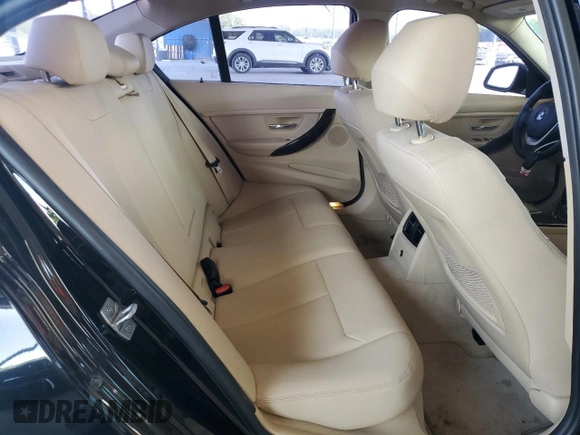 2015 BMW 3 Series 328i with VIN WBA3A5G51FNS87379, listed as a Copart auction lot 57752165 with 56,802 mi miles and Salvage title. Bid and sale history available at DreamBid. Image 10.