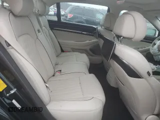2022 Genesis G90 5.0L Ultimate with VIN KMTF54PHXNU096588, listed as a Copart auction lot 80575924 with 66,161 mi miles and Salvage Title. Bid and sale history available at carsss.com. Image 10.
