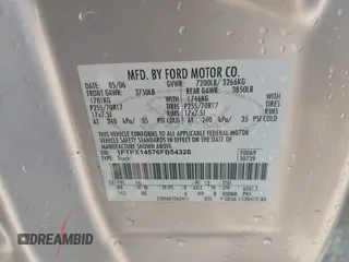 2006 Ford F-150 XLT с VIN 1FTPX14576FB54328, выставлен на аукционе IAAI как лот 42346791 с пробегом 90 248 миль миль и . История ставок и продаж доступна на DreamBid. Изображение 9.