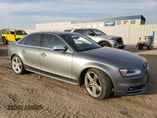 2013 Audi S4 Premium Plus with VIN WAUBGAFL0DA055122, listed as a Copart auction lot 76741884 with 52,248 mi miles and Salvage Title. Bid and sale history available at carsss.com. Image 4.