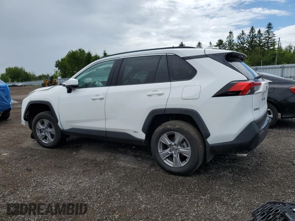 2023 Toyota RAV4 Hybrid XLE Premium with VIN 2T3BWRFV2PW180828, listed as a Copart auction lot 58172534 with 8,428 mi miles and Salvage title. Bid and sale history available at DreamBid. Image 2.