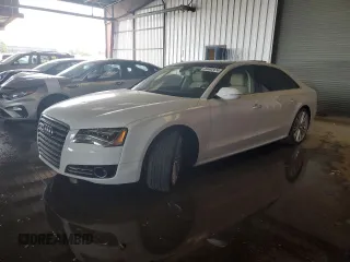 2017 Audi A8 L with VIN WAU44AFD2HN009512, listed as a Copart auction lot 84442474 with 44,174 mi miles and Salvage Title. Bid and sale history available at carsss.com. Image 1.