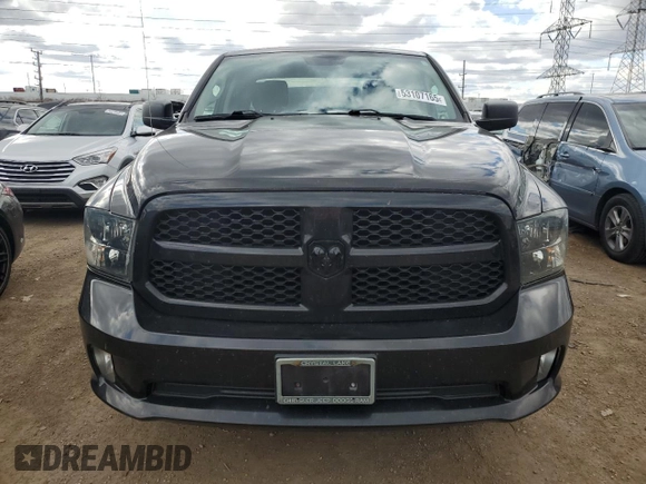 2018 Ram 1500 Express with VIN 1C6RR7FGXJS298063, listed as a Copart auction lot 53107165 with 132,876 mi miles and Salvage title. Bid and sale history available at DreamBid. Image 5.