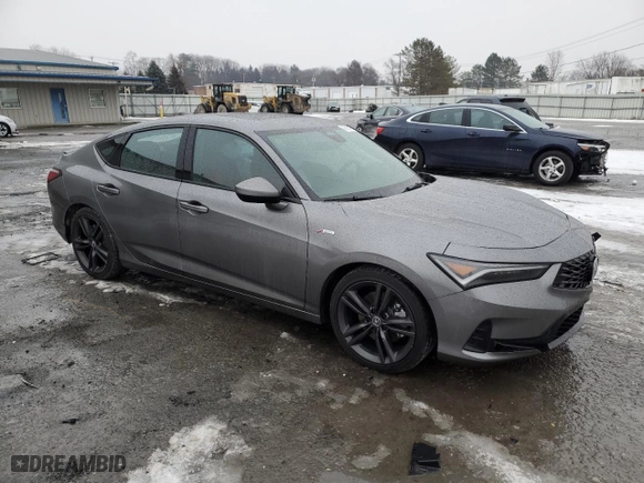 2025 Acura Integra w/A-Spec Package with VIN 19UDE4H38SA002022, listed as a Copart auction lot 43385015 with 8,872 mi miles and Salvage Title. Bid and sale history available at carsss.com. Image 4.