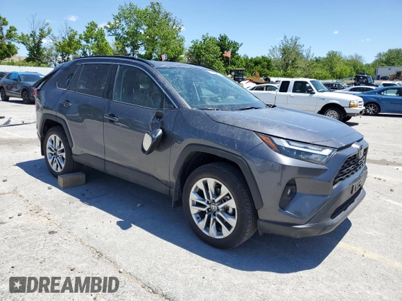 2024 Toyota RAV4 XLE Premium with VIN 2T3A1RFV2RC454169, listed as a Copart auction lot 57758245 with 5,139 mi miles and Salvage title. Bid and sale history available at DreamBid. Image 4.
