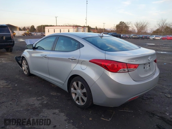 2013 Hyundai Elantra Limited with VIN 5NPDH4AE8DH240093, listed as a IAAI auction lot 41134057 with 131,567 mi miles and . Bid and sale history available at DreamBid. Image 3.