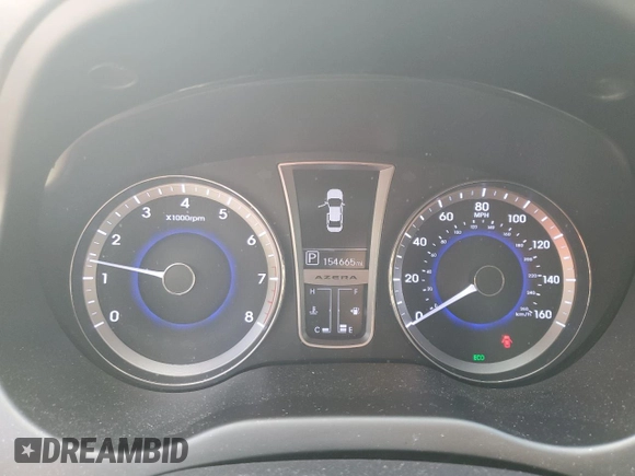 2013 Hyundai Azera z VIN KMHFG4JG3DA209396, wystawiony jako Copart lot #55789595 z przebiegiem 154 665 mil mil oraz Szkoda całkowita • Salvage title. Historia ofert i sprzedaży dostępna na DreamBid. Obrazek 9.
