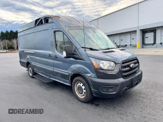 2020 Ford Transit Cargo with VIN 1FTBR3X86LKA18216, listed as a Copart auction lot 43860885 with 70,165 mi miles and Salvage Title. Bid and sale history available at carsss.com. Image 1.