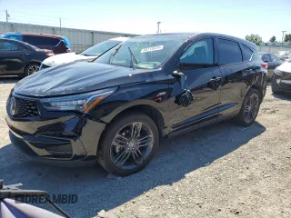 2021 Acura RDX w/A-Spec Package with VIN 5J8TC2H69ML039412, listed as a Copart auction lot 60715524 with 0 mi miles and Salvage Title. Bid and sale history available at carsss.com. Image 1.