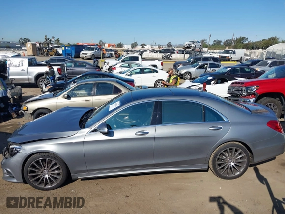 2015 Mercedes-Benz S-Class S 550 with VIN WDDUG8CB5FA072877, listed as a IAAI auction lot 41848660 with 91,532 mi miles. Bid and sale history available at carsss.com. Image 14.