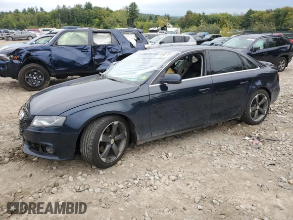 2010 Audi A4 2.0T Premium Plus with VIN WAUHFAFL8AN026145, listed as a Copart auction lot 72362704 with 0 mi miles and Salvage Title. Bid and sale history available at carsss.com. Image 1.