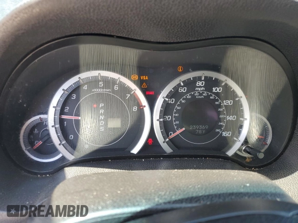 2009 Acura TSX with VIN JH4CU26639C026496, listed as a Copart auction lot 55666245 with 239,369 mi miles and Salvage Title. Bid and sale history available at carsss.com. Image 9.