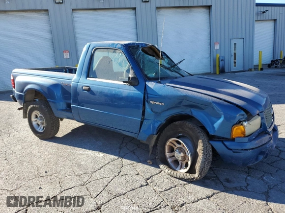 2001 Ford Ranger XL with VIN 1FTYR10U01TA16393, listed as a Copart auction lot 62993834 with 157,495 mi miles and Non repairable. Bid and sale history available at DreamBid. Image 4.