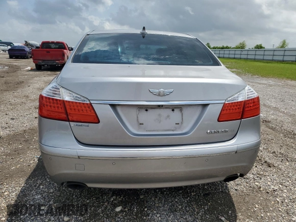 2011 Hyundai Genesis with VIN KMHGC4DF1BU119646, listed as a Copart auction lot 54144445 with Not Provided miles and Salvage Title. Bid and sale history available at DreamBid. Image 6.