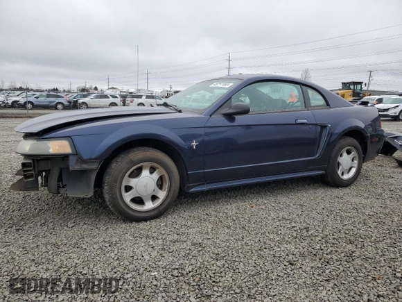 2001 Ford Mustang Standard with VIN 1FAFP40471F195972, listed as a Copart auction lot 48257465 with 155,495 mi miles and Salvage Title. Bid and sale history available at carsss.com. Image 1.