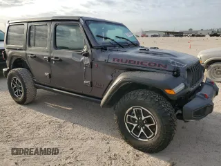 2024 Jeep Wrangler Rubicon z VIN 1C4PJXFG6RW261748, wystawiony jako Copart lot #51479585 z przebiegiem 7 911 mil mil oraz Szkoda całkowita • Salvage title. Historia ofert i sprzedaży dostępna na DreamBid. Obrazek 4.