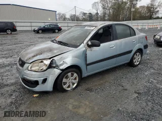 2008 Kia Rio LX with VIN KNADE123986411855, listed as a Copart auction lot 84085024 with 62,562 mi miles and Clean Title. Bid and sale history available at carsss.com. Image 1.