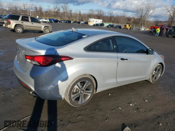2014 Hyundai Elantra Coupe with VIN KMHDH6AH2EU025169, listed as a Copart auction lot 82204554 with 68,301 mi miles and Salvage Title. Bid and sale history available at carsss.com. Image 3.