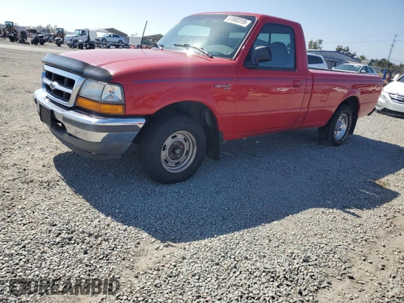 1998 Ford Ranger XL with VIN 1FTYR10CXWUC52056, listed as a Copart auction lot 57692315 with 83,419 mi miles and Clean title. Bid and sale history available at DreamBid. Image 1.