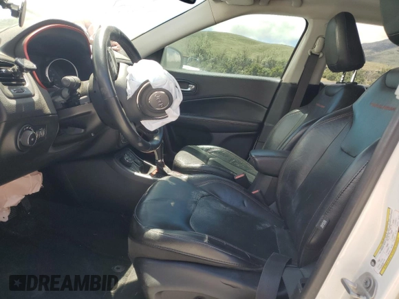 2018 Jeep Compass Trailhawk с VIN 3C4NJDDB4JT367025, выставлен на аукционе Copart как лот 56428645 с пробегом 158 507 миль миль и Списание • Salvage title. История ставок и продаж доступна на DreamBid. Изображение 7.
