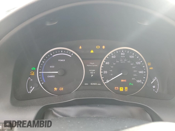 2013 Lexus ES 300h with VIN JTHBW1GG6D2018284, listed as a Copart auction lot 54548245 with 82,602 mi miles and Salvage Title. Bid and sale history available at DreamBid. Image 9.