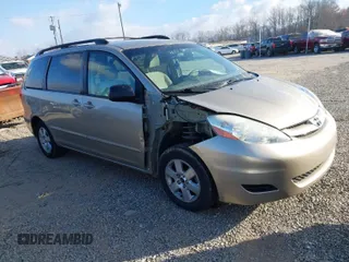 2009 Toyota Sienna CE with VIN 5TDZK23C09S232479, listed as a IAAI auction lot 40968012 with 120,406 mi miles. Bid and sale history available at carsss.com. Image 1.