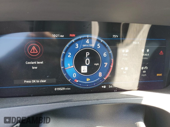 2020 Jaguar F-Pace SVR with VIN SADCZ2EE6LA646603, listed as a Copart auction lot 66025884 with 19,329 mi miles and Clean Title. Bid and sale history available at DreamBid. Image 9.