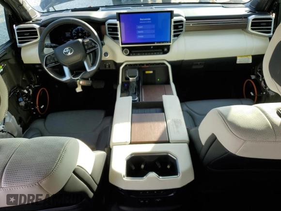2023 Toyota Tundra Capstone Hybrid with VIN 5TFVC5DB2PX034237, listed as a Copart auction lot 85544274 with 35,236 mi miles and Salvage title. Bid and sale history available at DreamBid. Image 8.