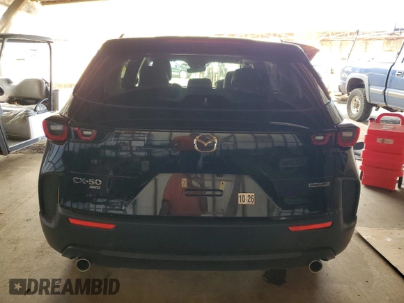 2025 Mazda CX-50 S Select with VIN 7MMVABAM7SN313150, listed as a Copart auction lot 87770785 with 2,398 mi miles and Clean Title. Bid and sale history available at DreamBid. Image 6.
