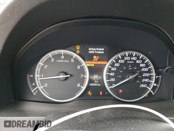 2016 Acura RDX Technology with VIN 5J8TB4H58GL805981, listed as a Copart auction lot 45629375 with 144,757 mi miles and Clean title. Bid and sale history available at DreamBid. Image 9.