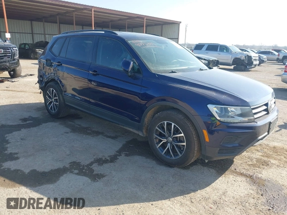 2021 Volkswagen Tiguan S with VIN 3VV1B7AXXMM012292, listed as a IAAI auction lot 41776309 with 109,369 mi miles and . Bid and sale history available at DreamBid. Image 1.