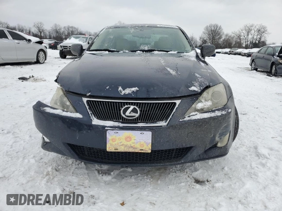 2006 Lexus IS 250 with VIN JTHCK262662003301, listed as a Copart auction lot 87390484 with Not Provided miles and Salvage Title. Bid and sale history available at DreamBid. Image 5.
