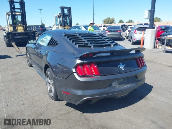 2015 Ford Mustang V6 with VIN 1FA6P8AM9F5396663, listed as a IAAI auction lot 41824725 with 91,403 mi miles and . Bid and sale history available at DreamBid. Image 14.