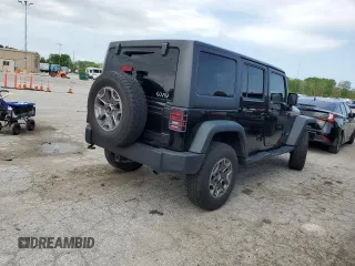 2014 Jeep Wrangler Unlimited Sport with VIN 1C4BJWDG6EL320381, listed as a Copart auction lot 51051704 with 163,127 mi miles and Salvage Title. Bid and sale history available at carsss.com. Image 3.
