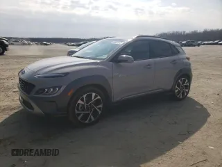 2022 Hyundai Kona Limited с VIN KM8K53A39NU899943, выставлен на аукционе Copart как лот 43697075 с пробегом 45 663 миль миль и Списание • Salvage title. История ставок и продаж доступна на DreamBid. Изображение 1.
