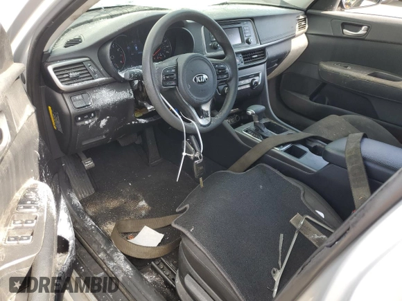 2017 Kia Optima LX with VIN KNAGT4L35H5163760, listed as a Copart auction lot 53472075 with 69,559 mi miles and Salvage Title. Bid and sale history available at carsss.com. Image 8.