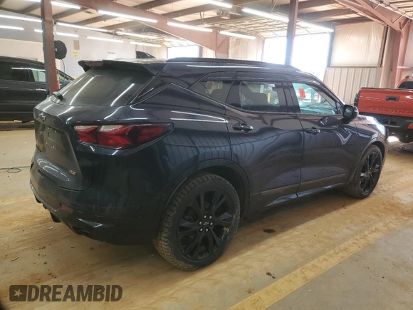 2020 Chevrolet Blazer RS with VIN 3GNKBKRS2LS567270, listed as a Copart auction lot 46667955 with Not provided miles and Salvage title. Bid and sale history available at DreamBid. Image 3.