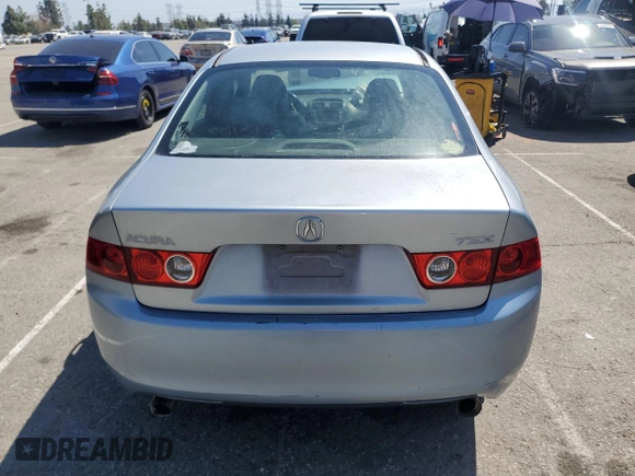 2004 Acura TSX w/Navigation with VIN JH4CL96904C014711, listed as a Copart auction lot 52646355 with 196,703 mi miles and Salvage Title. Bid and sale history available at carsss.com. Image 6.
