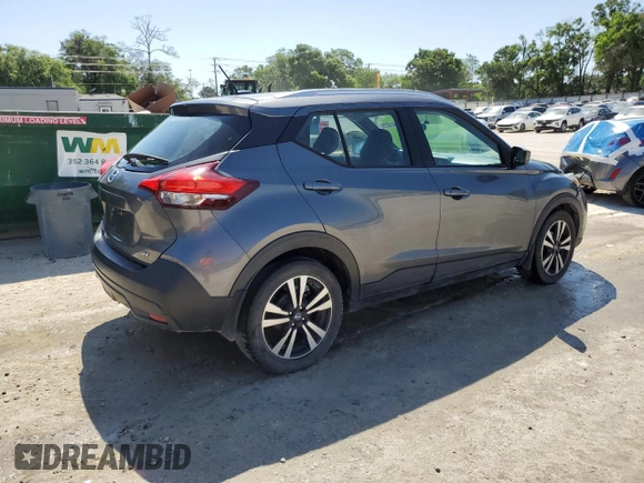 2019 Nissan Kicks S with VIN 3N1CP5CUXKL492288, listed as a Copart auction lot 52541025 with 95,426 mi miles and Non Repairable. Bid and sale history available at DreamBid. Image 3.