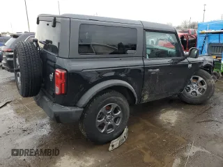 2023 Ford Bronco with VIN 1FMDE5AH6PLB56147, listed as a Copart auction lot 85275394 with 24,594 mi miles and Salvage title. Bid and sale history available at DreamBid. Image 3.