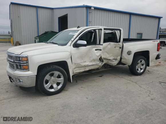 2014 Chevrolet Silverado 1500 LTZ with VIN 3GCUKSEC2EG321292, listed as a Copart auction lot 47559835 with 264,994 mi miles and Salvage Title. Bid and sale history available at carsss.com. Image 1.