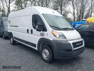 2021 Ram ProMaster Cargo Van with VIN 3C6LRVDG8ME548677, listed as a IAAI auction lot 41558296 with 172,935 mi miles. Bid and sale history available at carsss.com. Image 1.