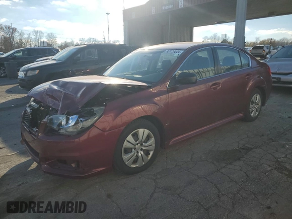 2013 Subaru Legacy 2.5i with VIN 4S3BMAA66D1013390, listed as a Copart auction lot 80126604 with 154,530 mi miles and Salvage title. Bid and sale history available at DreamBid. Image 1.