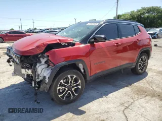2023 Jeep Compass Limited with VIN 3C4NJDCN4PT545763, listed as a Copart auction lot 57268345 with Not provided miles and Salvage title. Bid and sale history available at DreamBid. Image 1.