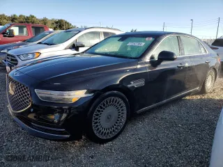 2020 Genesis G90 3.3T Premium with VIN KMTF34PA6LU078241, listed as a Copart auction lot 77247784 with 0 mi miles and Non Repairable. Bid and sale history available at carsss.com. Image 1.